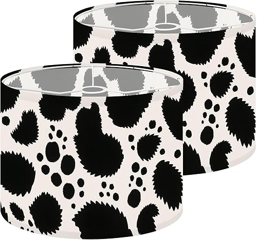 Miniatura 19 de Lamp Shades Set of 2 70s retro vintage wavy gold pink Drum lampshades for Floor Lamps Table Lamps Pendant Light 11"x8.9" Replacement Large Lampshade