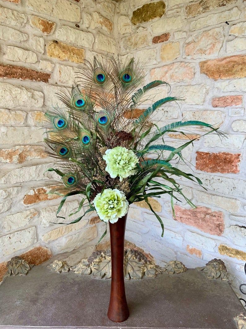 American Feathers Eyed Peacock Tail Feathers 35-40" per 50