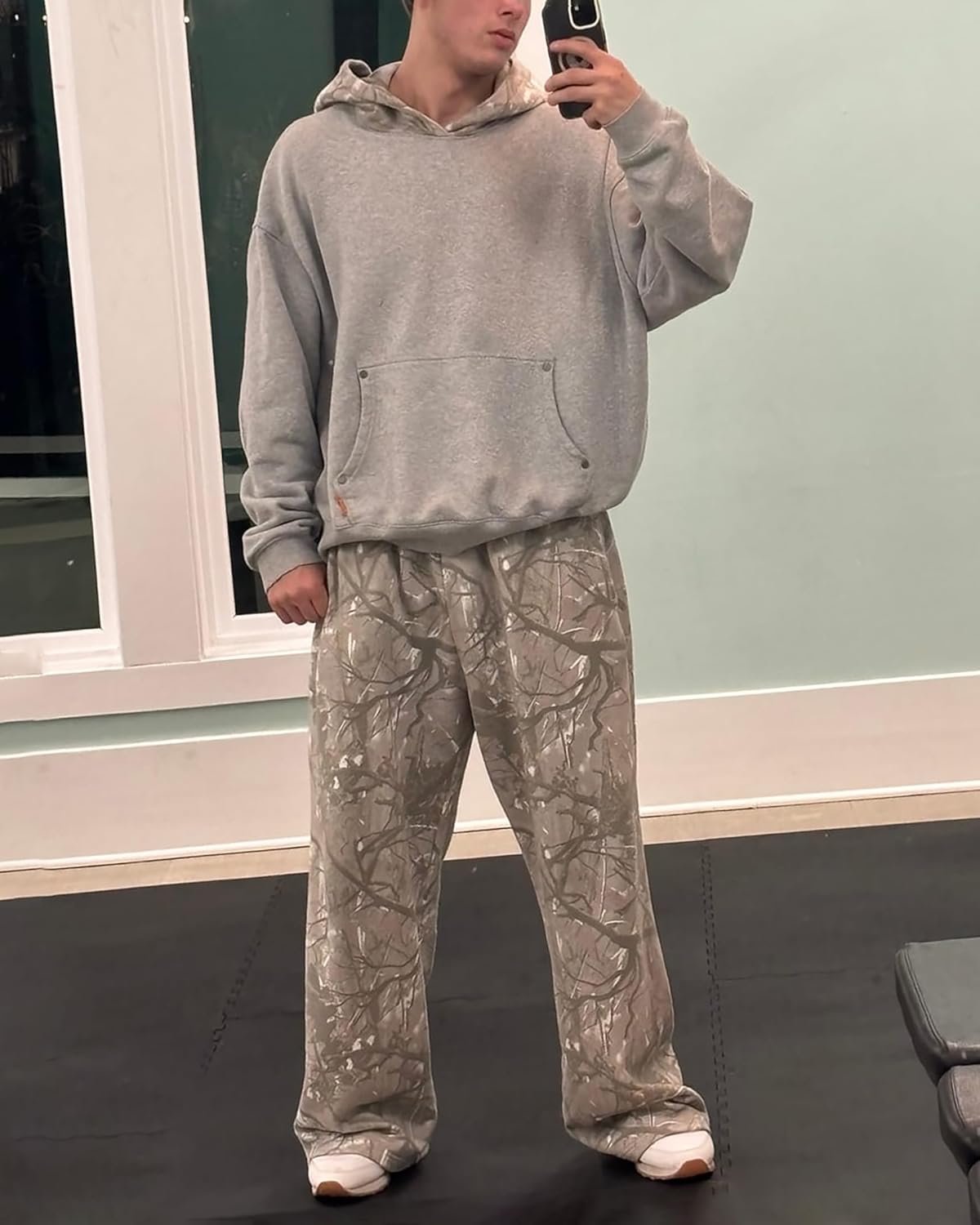 DIOTSR Mens Baggy Pants Athletic Graphic Print Joggers Workout Streetwear Sweatpants with Pockets - Image 5