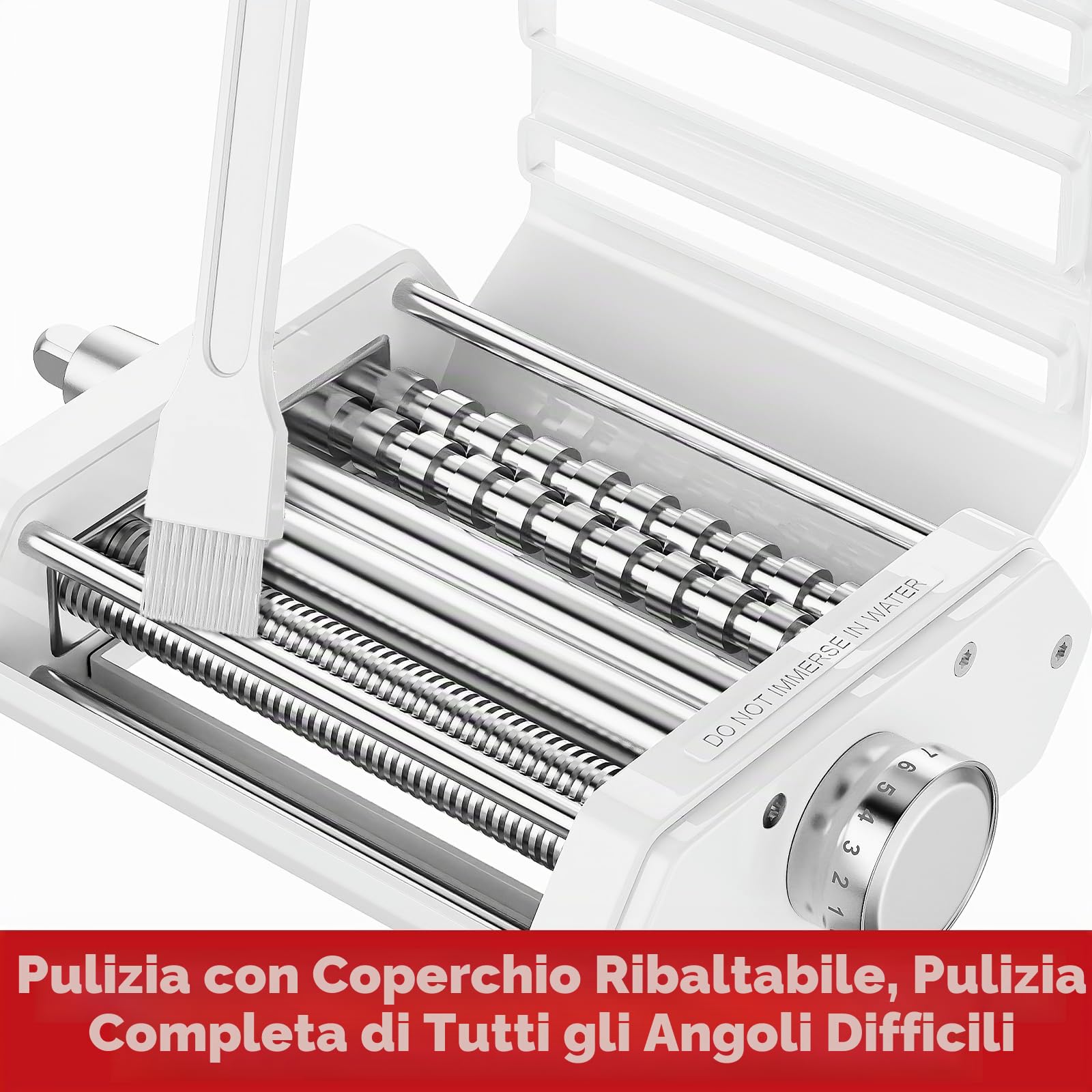 TPGSING Set 3 in 1 per robot da cucina KitchenAid, macchina per la pasta per KitchenAid, accessori per la pasta maker, set con rullo per pasta spaghetti, taglierina fettuccine