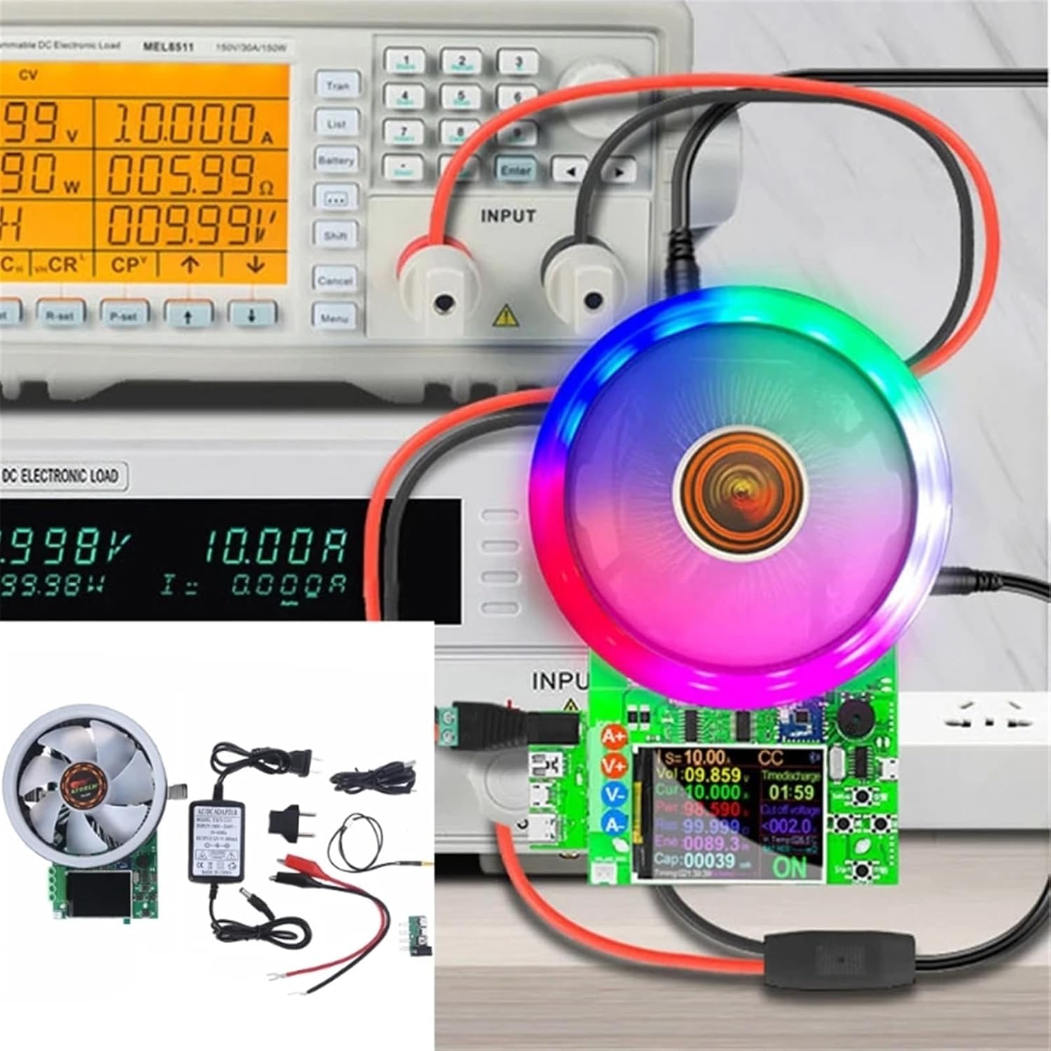 DL24 180W Electronic Load Voltmeter Ammeter Capacity Power USB Tester Q84D(150W)