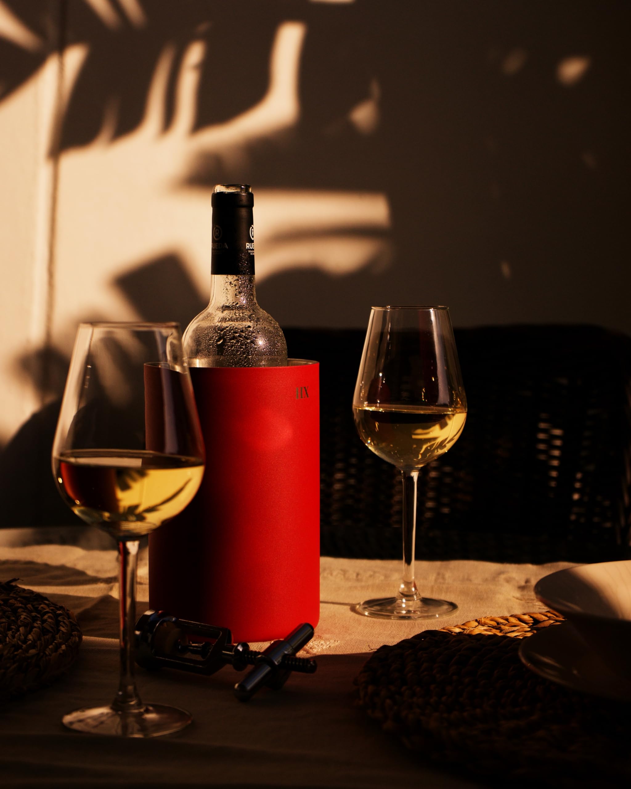 Chill Out Enfriador de Botellas de Vino – Cubitera – Enfriador Vino - Enfriador de Vino Blanco - Enfriador Botellas Cava – Cubitera de Hielo - Enfriador Botellas – Cubiteras Hielo (Red)