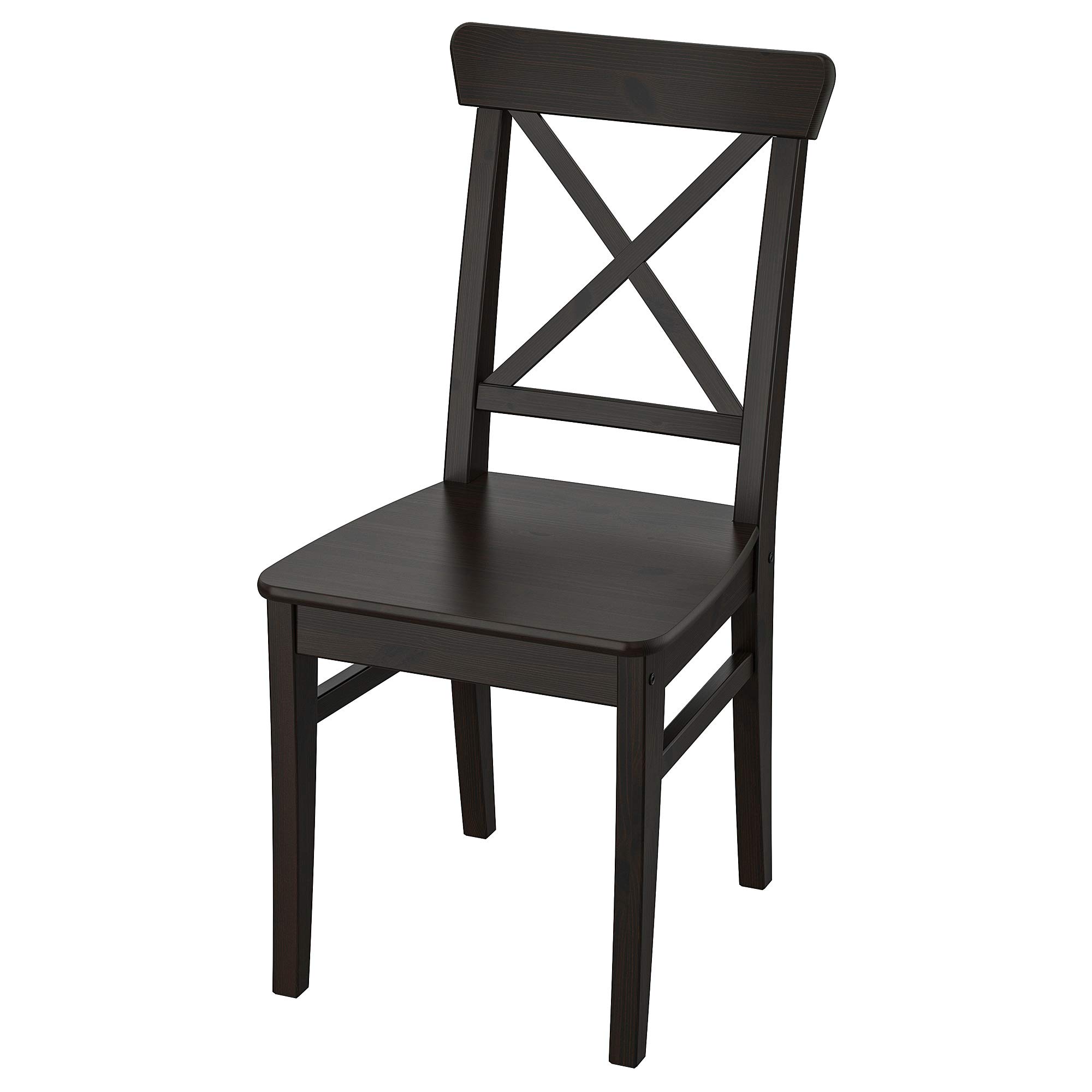 IKEA INGOLF Chair, Brown-Black, Solid Pine Wood : Amazon.in: Home