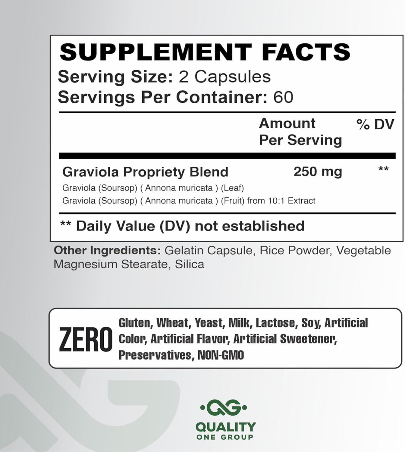 GRAVIOLA MAX - Pure Graviola Extract Supplement - Soursop (Annona muricata) - Immune System Booster & Antioxidants in Each Capsule of Pure Graviola - Image 2