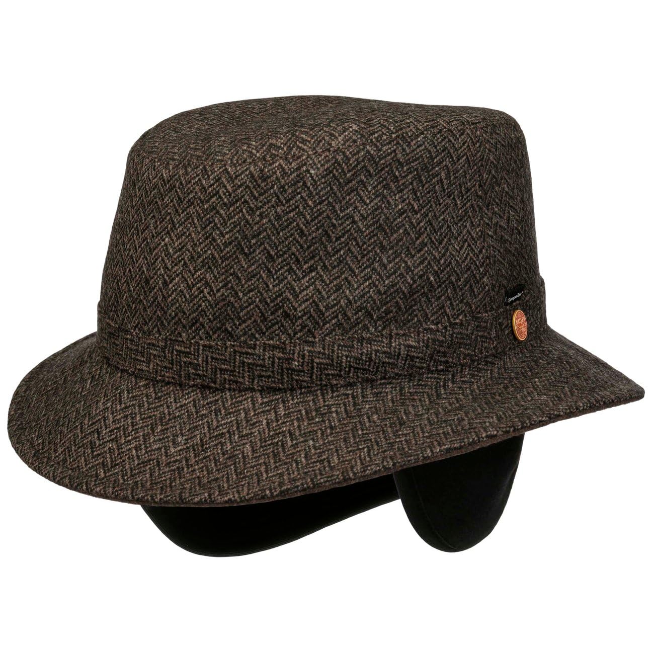 Mayser Stuart Classic Hut Traveller Fischgrat Sympatex Herren Herbst Winter
