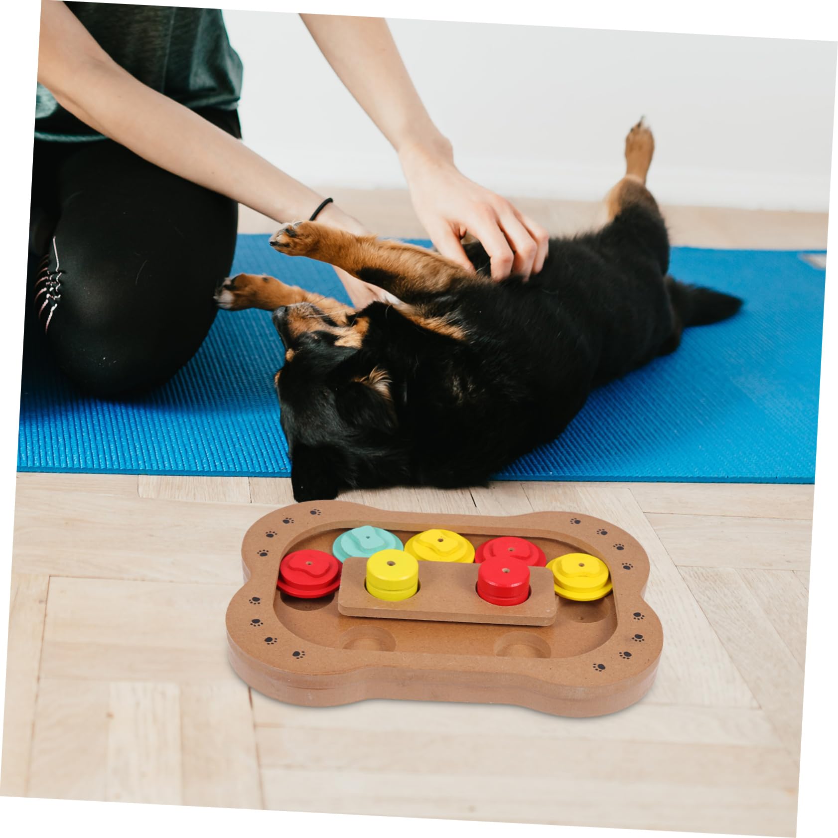 TOYANDONA Hunde Futternapf Interaktives Slow Feeder Spielzeug zur Verbesserung der Verdauung in Form von Knochen für Haustiere