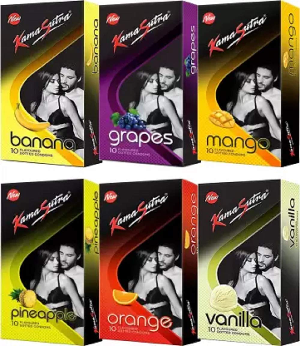 KamaSutra Honeymoon Combo With Exciting Flavours Condoms Condom (Pack of 6, 60S)-image-22