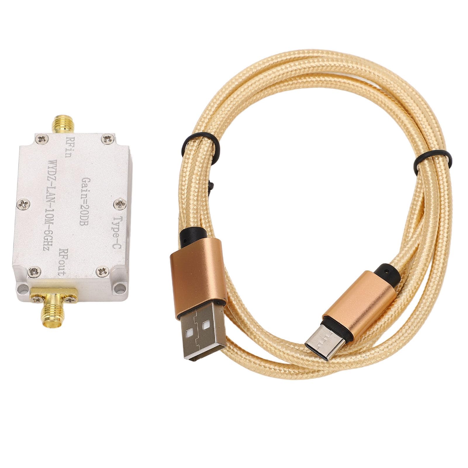 Amplificador RF de alta planitud 10M-6GHz 20DB Ganancia LNA RF Drives Receptor Amplificador de bajo ruido para radio FM
