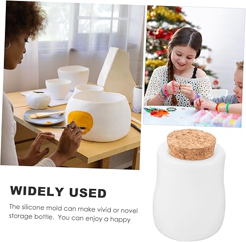 Miniatura 4 de Anneome 1 juego de bricolaje de resina de cristal epoxi tarro botella espejo molde de silicona DIY manualidades molde de resina manualidades moldes