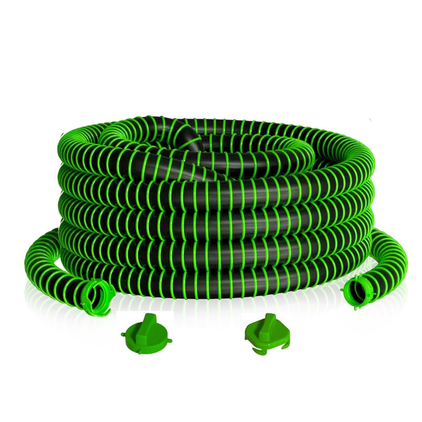 40FT Extra-Long RV Sewer Hose, Heavy-Duty TPE Camper Waste Drain Hose – All-Terrain Flexible, Freeze-Resistant, Commercial Grade for Large RVs, Campers & Motorhomes (40-FT)