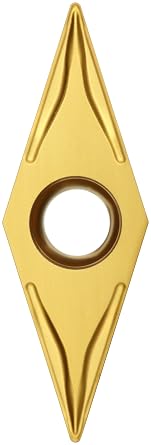 Sandvik Coromant, VBGT 331-UM S05F, CoroTurn 107 Insert for Turning, Carbide, Diamond 35, Neutral Cut, S05F Grade, TiC,N+Al2O3+TiN Pack of 10