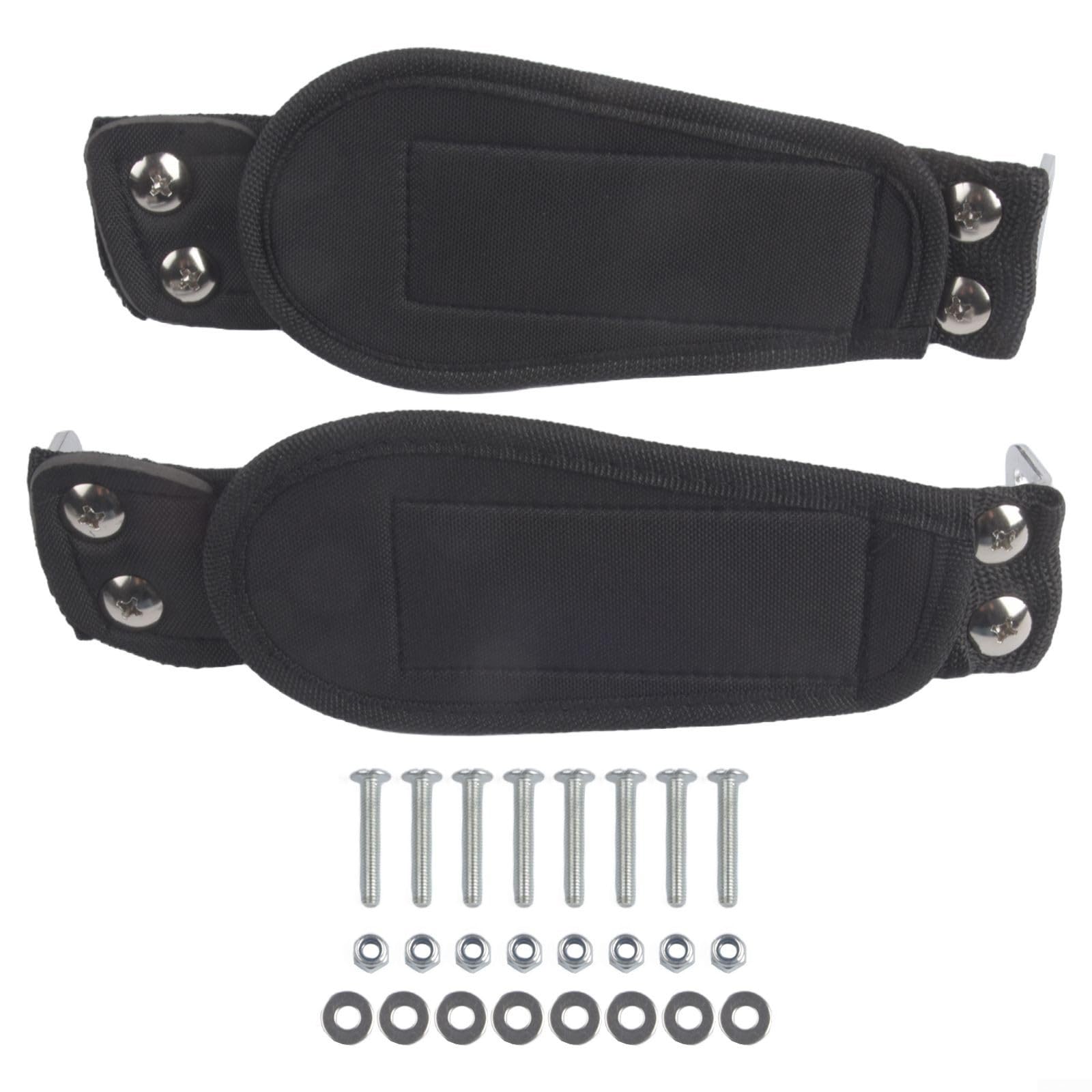 Mountain Skateboard piede supporto longboard fissaggio banda in lega di alluminio stabile fuoristrada equitazione per la maggior parte delle mountain board nero