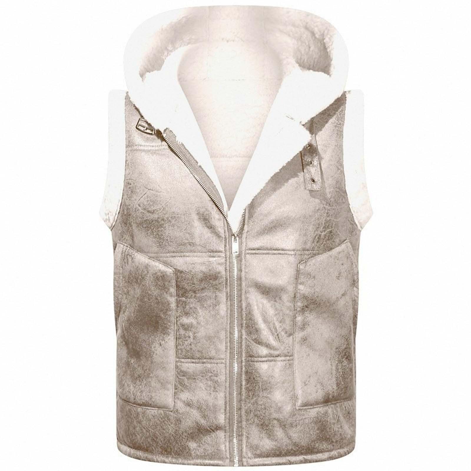 Chaqueta de invierno para hombre con capucha, forro polar, color liso, estilo informal para exteriores, gruesa y cálida, perfecta para nieve y tiempo libre en condiciones invernales frías y extremas