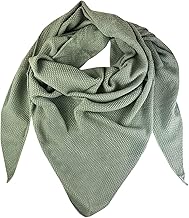Trachtenland Damen Strick Dreieckstuch XL – 200 x 80 cm – weicher Trachtenschal mit Reiskornmuster – Dirndltuch für Oktoberfest & Trachtenmode – in vielen Farben
