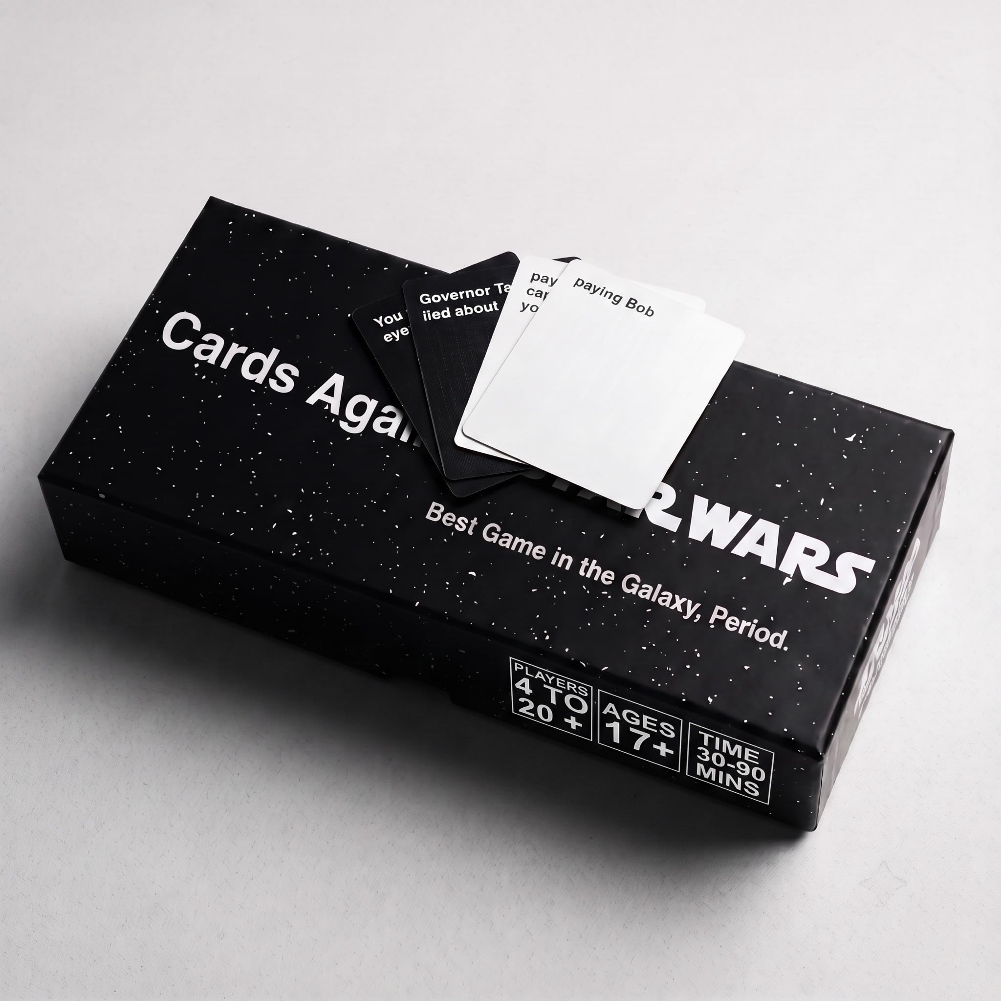 Cards Games for Galaxy Enthusiasts & Party, Against SW Cards Game for Sci-Fi Dark Humor Adult | Over 700 Q&A cards, rules printed on box, 4–20 players ages 17+, 30–90 mins playtime, ideal for Gifting
