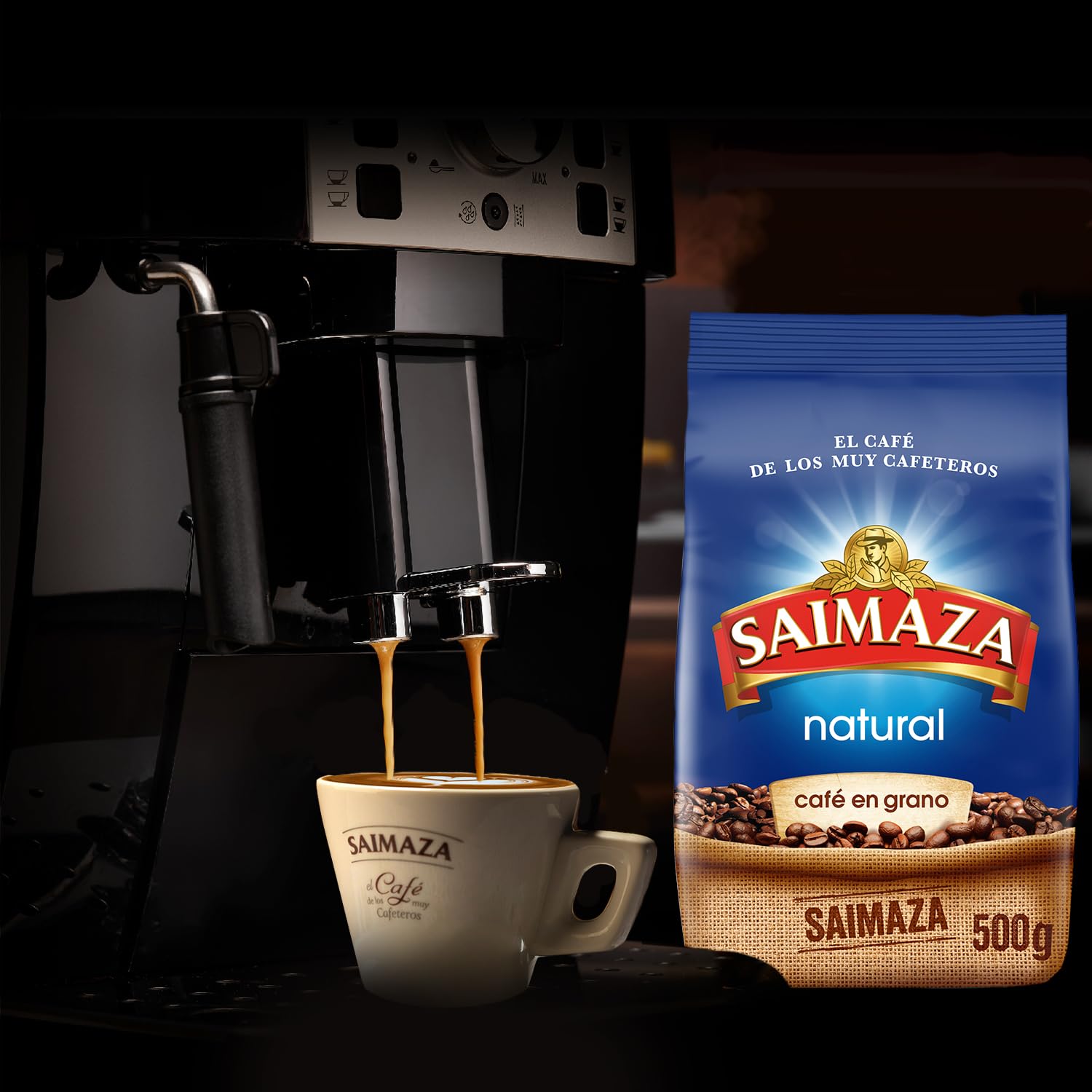 Saimaza Café en Grano 100% Natural, 500 g