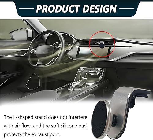 Miniatura 4 de Fuerte soporte magnético para teléfono para automóvil, soporte universal para teléfono con ventilación de automóvil, rotación de 360, soporte