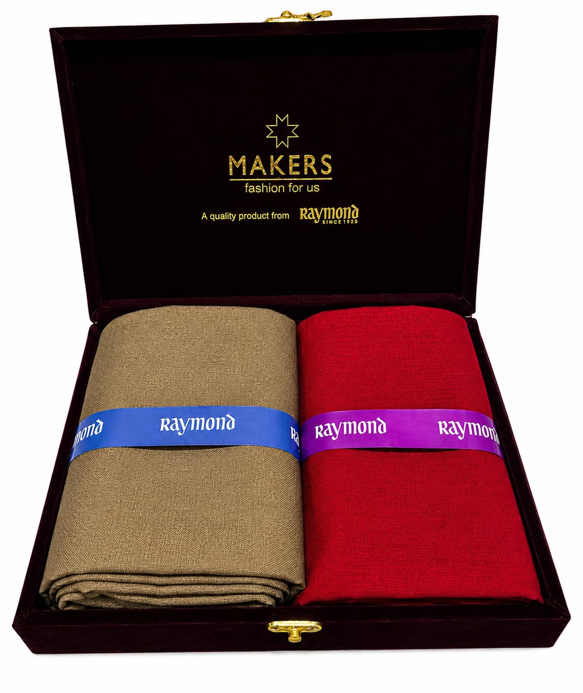Men's Cotton Shirt and Trouser Unstitched Fabric Set - Gift Pack (Multicolour_Free Size) 80002-image-41