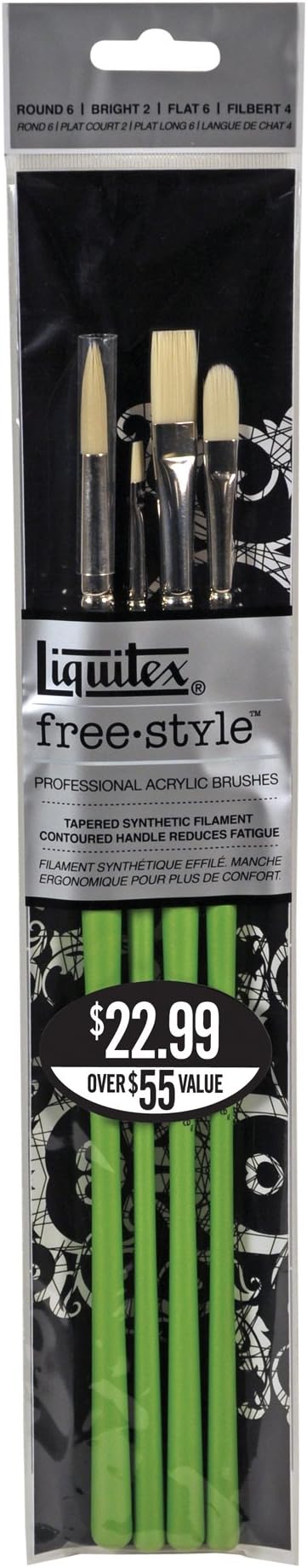 Liquitex Professional Freestyle Traditional Brush 4-Piece Set