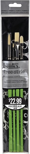 Liquitex Professional Freestyle Traditional Brush 4-Piece Set