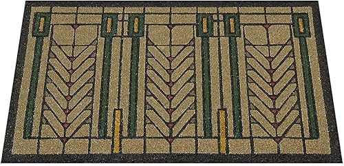 Miniatura 3 de Felpudo con diseño del árbol de la vida de colores de Frank Lloyd Wright