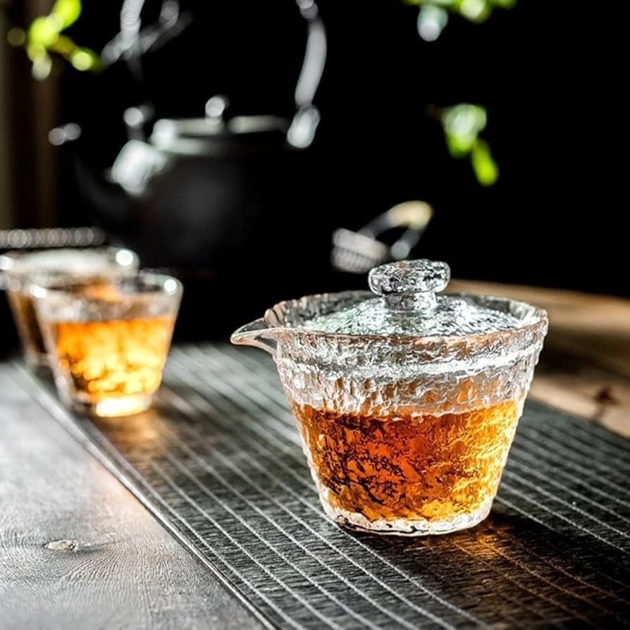 Amazon.co.jp: 氷割れ模様 ガラスセット 片口 徳利 冷酒器 高