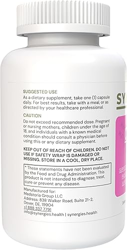 Miniatura 3 de Synergies Health CoQ10 - Cápsula de 200 mg con ubiquinona y celulosa, suplemento de coenzima Q10 de alta absorción con harina de arroz, ayuda al