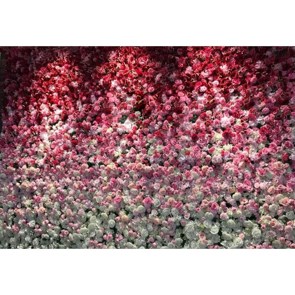 Kunstblumen Panel Wand Künstliche Rose Pfingstrosen Hortensie Blütenwand für Hochzeit Dekoration