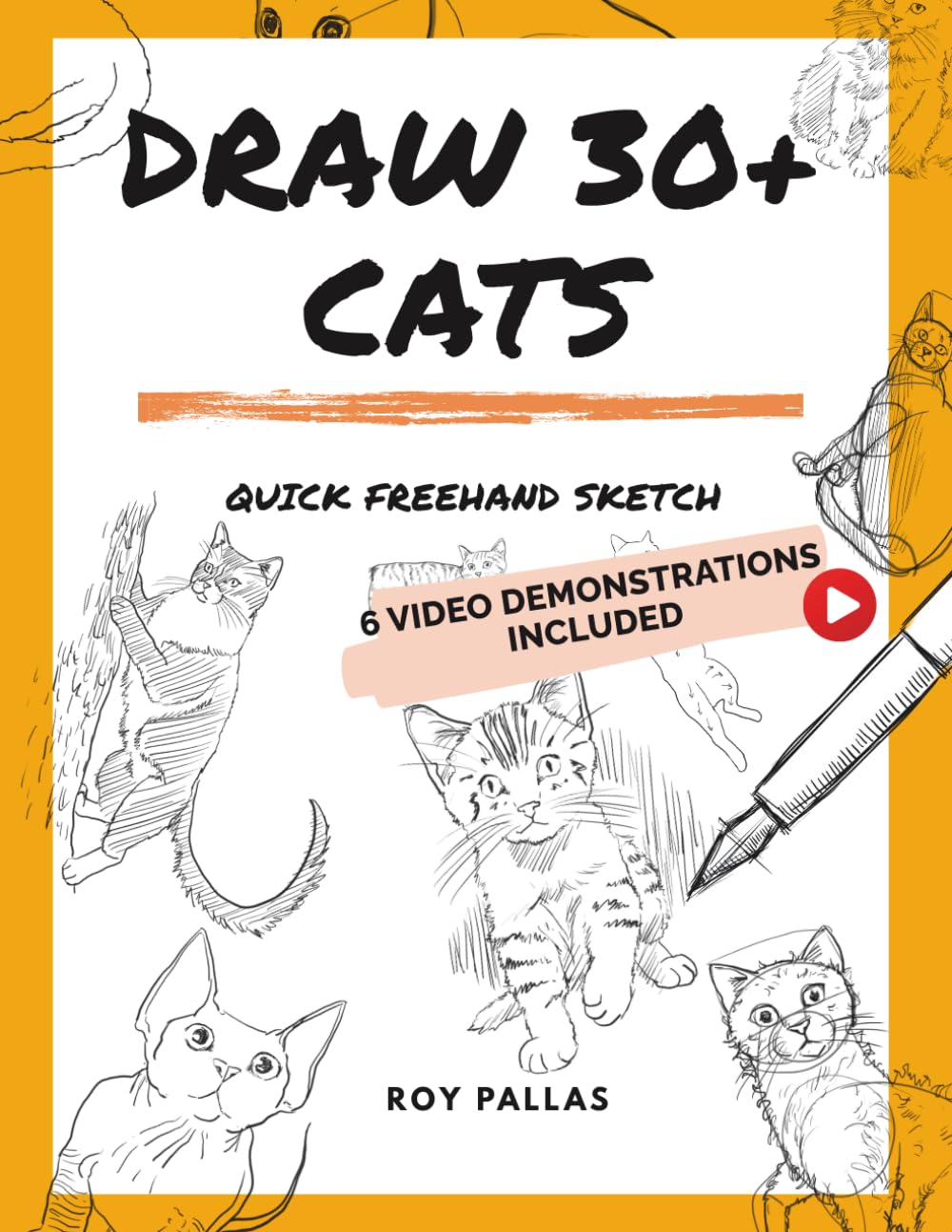 Draw 30+ cats: Quick freehand sketch