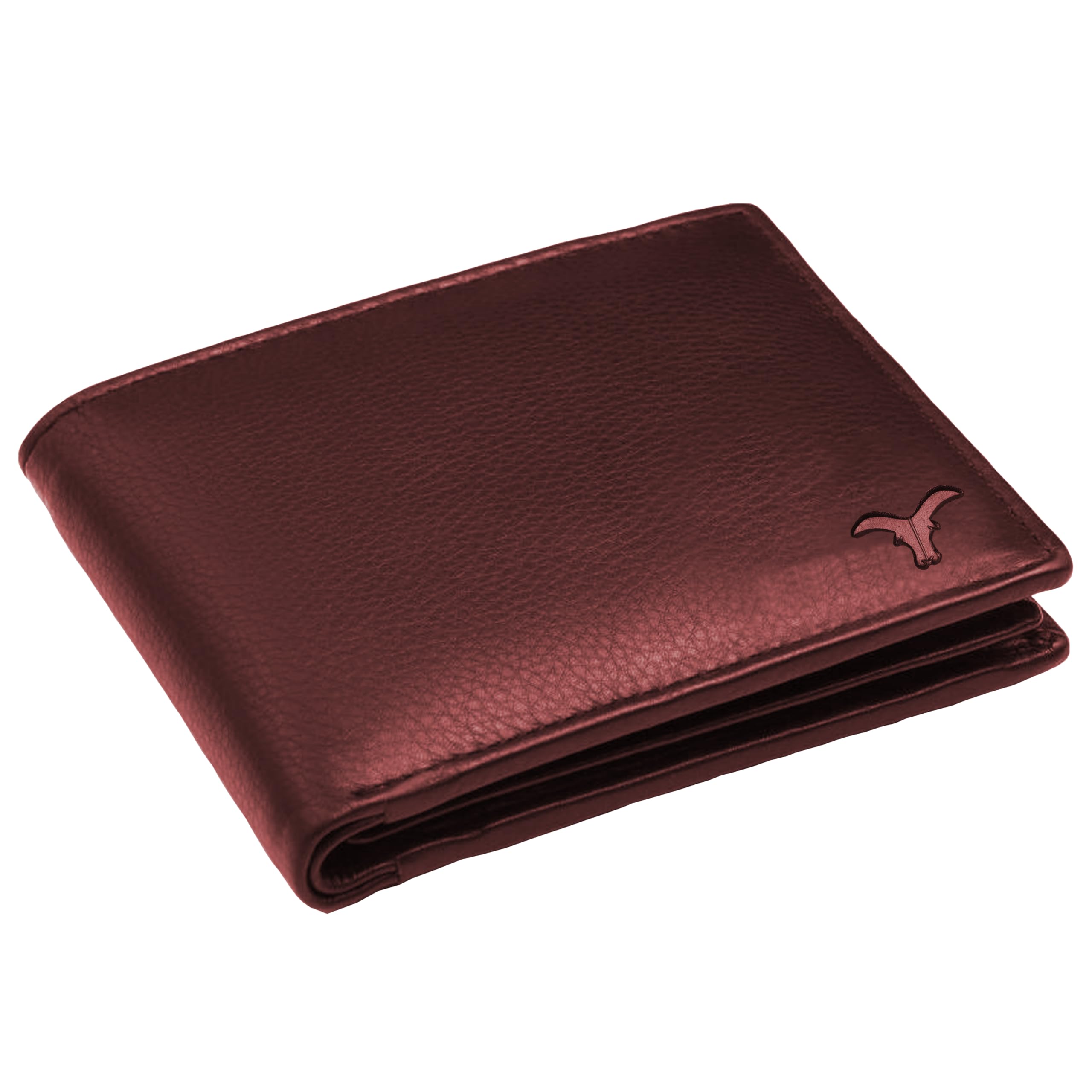 Leather Men’s Wallet – Slim Bifold Black Wallet with RFID Blocking – Multiple Card Slots – Soft Grain Leather – Gift Box Packing (Maroon)-image-18