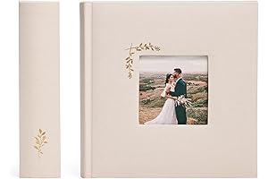 Elegant Linen Bridal Photo Album