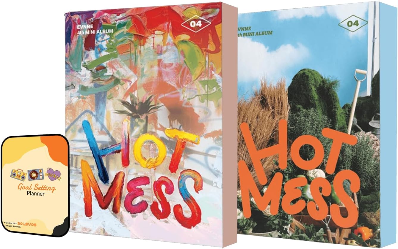 EVNNE HOT MESS Album [Splatter+Sowing 2 POCAALBUM ver. Full Album Set]+Pre Order Benefits+BolsVos Exclusive K-POP Inspired Digital Merches
