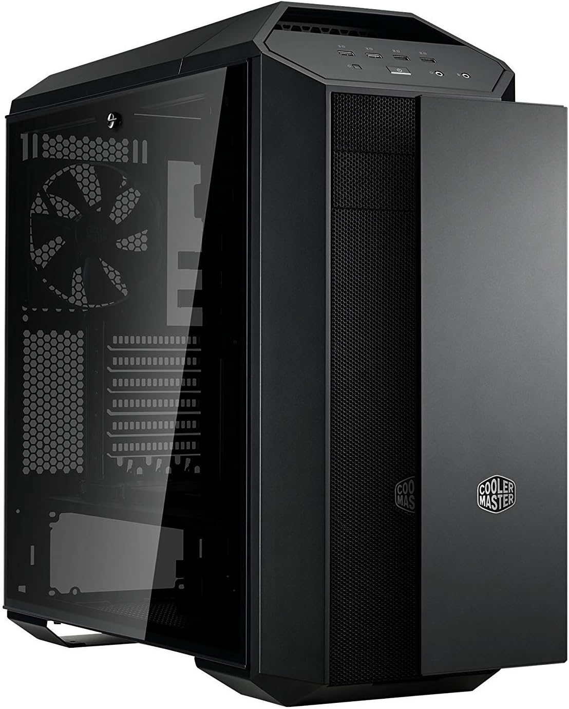 Cooler Master MasterCase MC500P Mid-Tower Case with Free Form Modular, Tempered Glass, Extra Front Panel, Water-Cooling Bracket (MCM-M500P-KG5N-S00)