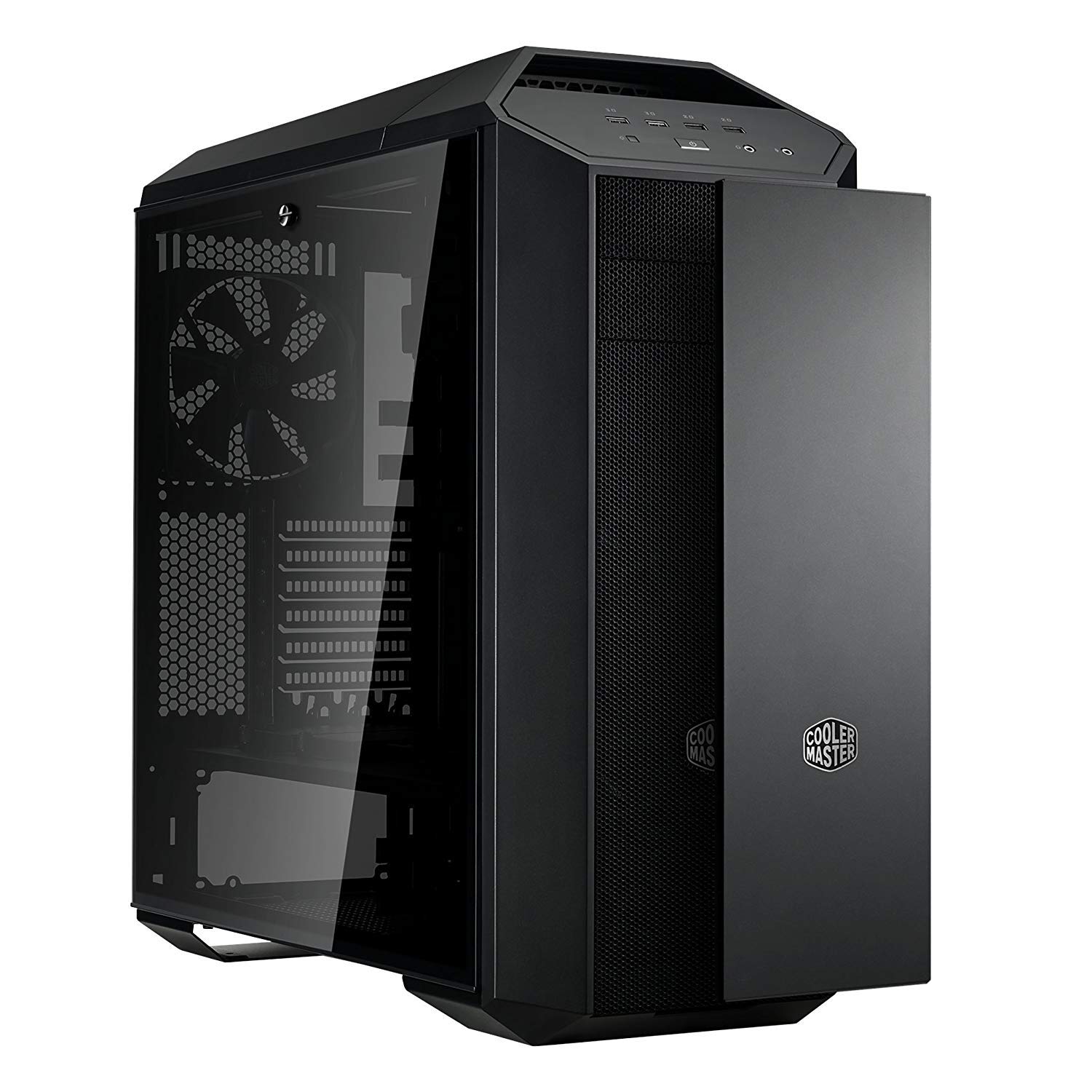 Cooler Master MasterCase MC500P Mid-Tower Case with Free Form Modular, Tempered Glass, Extra Front Panel, Water-Cooling Bracket (MCM-M500P-KG5N-S00)