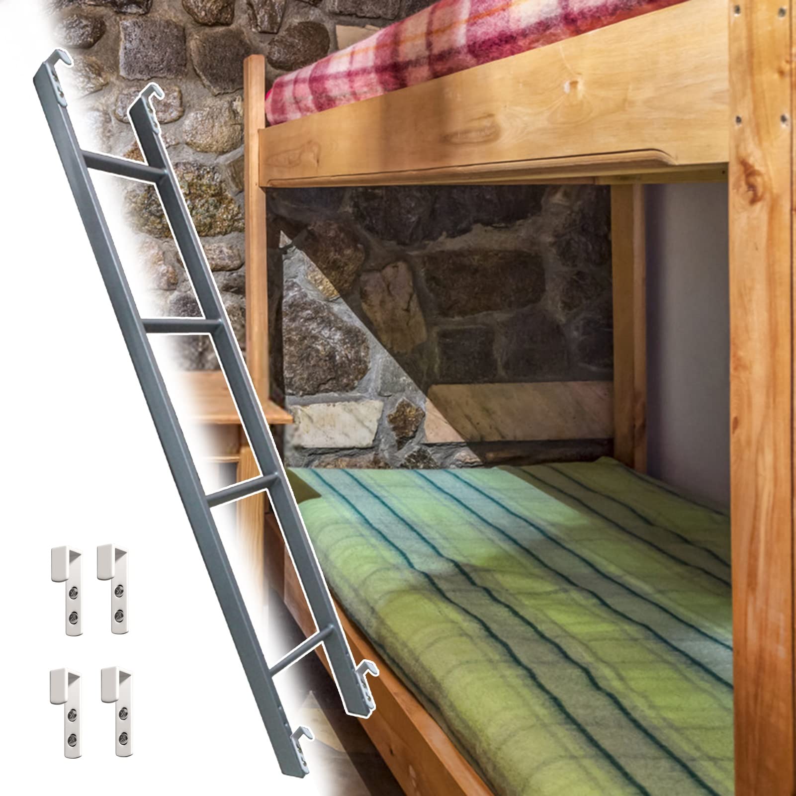 Échelle de lit superposé pour remorque de camping-car et dortoir compact