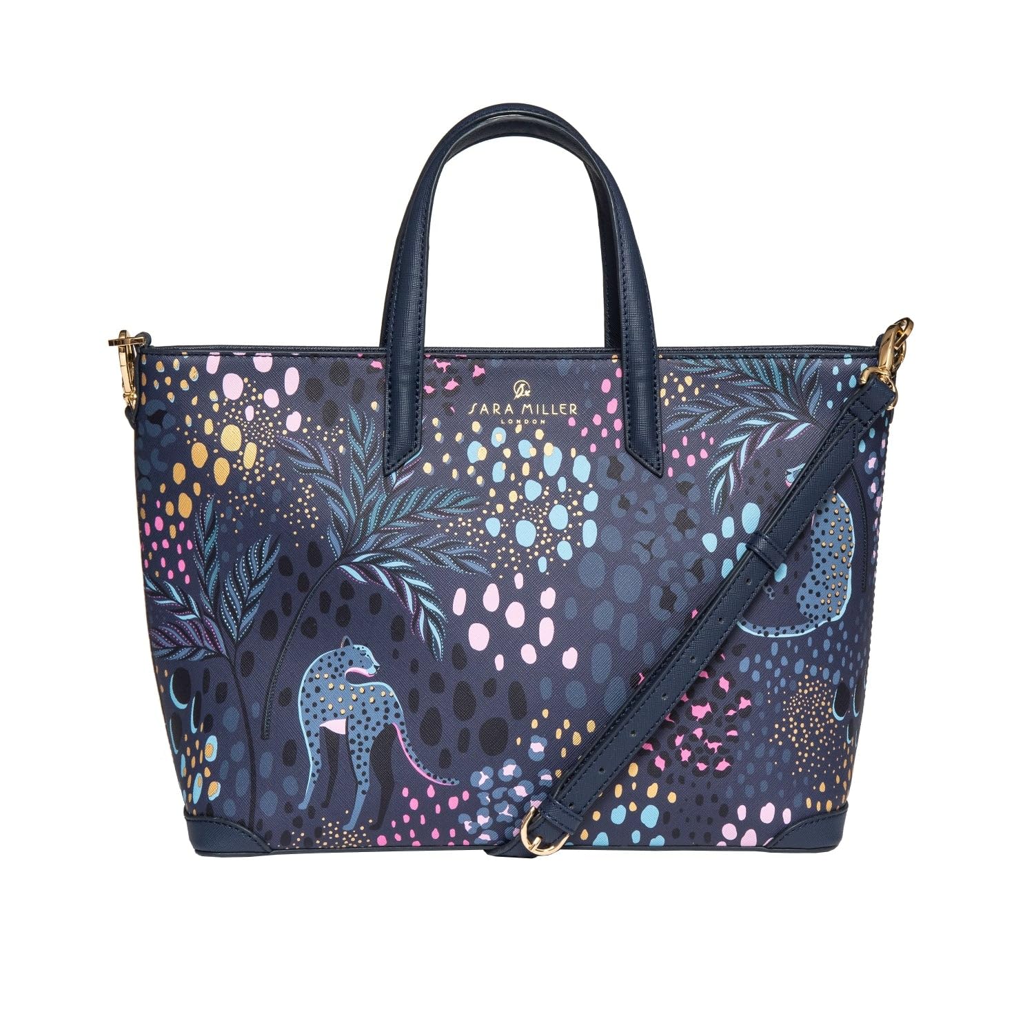 Sara Miller London Bolso de mano para mujer, para el trabajo, viajes, portátil, bolso de hombro con cierre de cremallera
