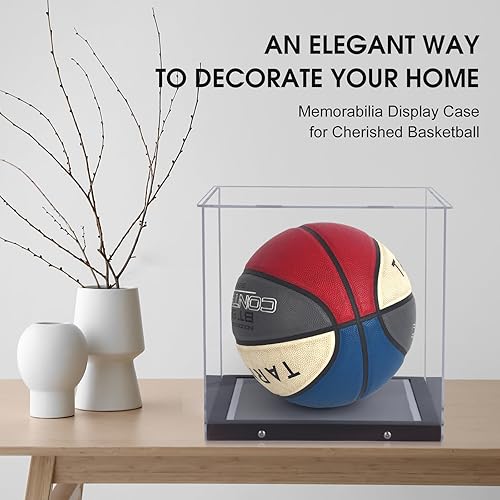 Miniatura 5 de LuxRound Mini Casco, Mini Casco, Mini Casco de Fútbol, Caja de exhibición de Acrílico para Mini Casco, Protección UV A Prueba de Polvo con Luz LED,