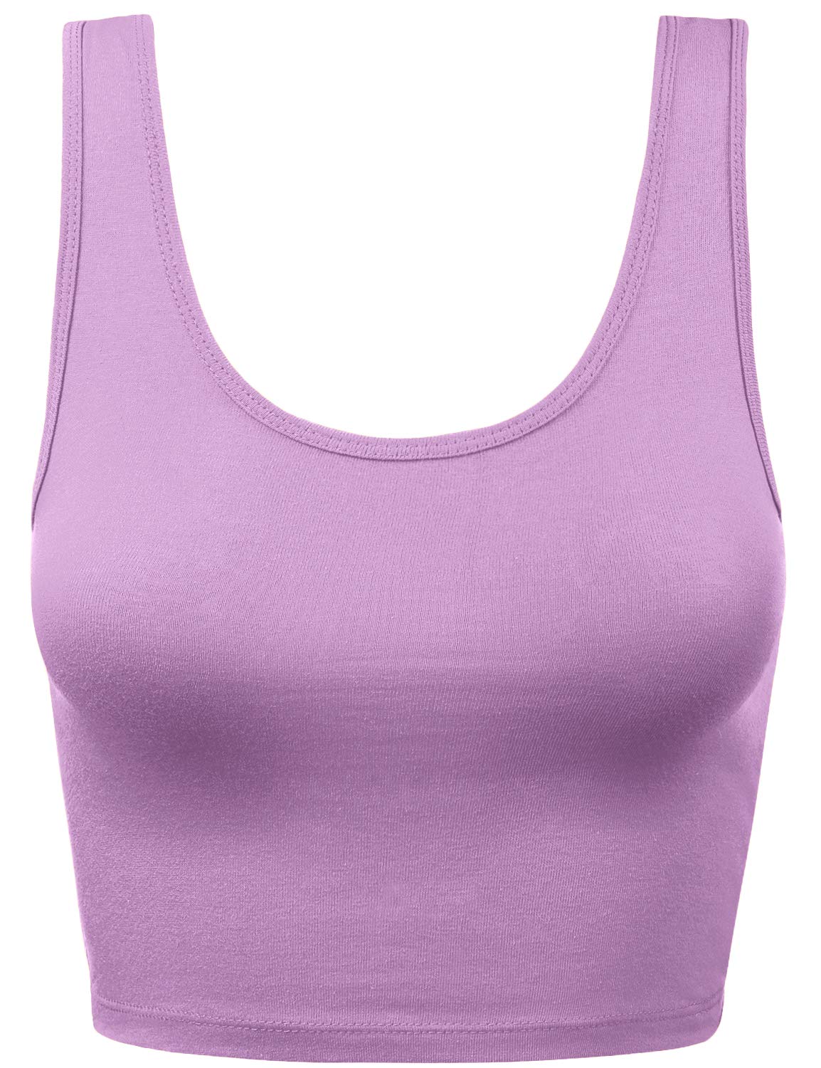 Women Sleeveless Racerback Crop Tank Top Cami Backless Scoopneck Shirts