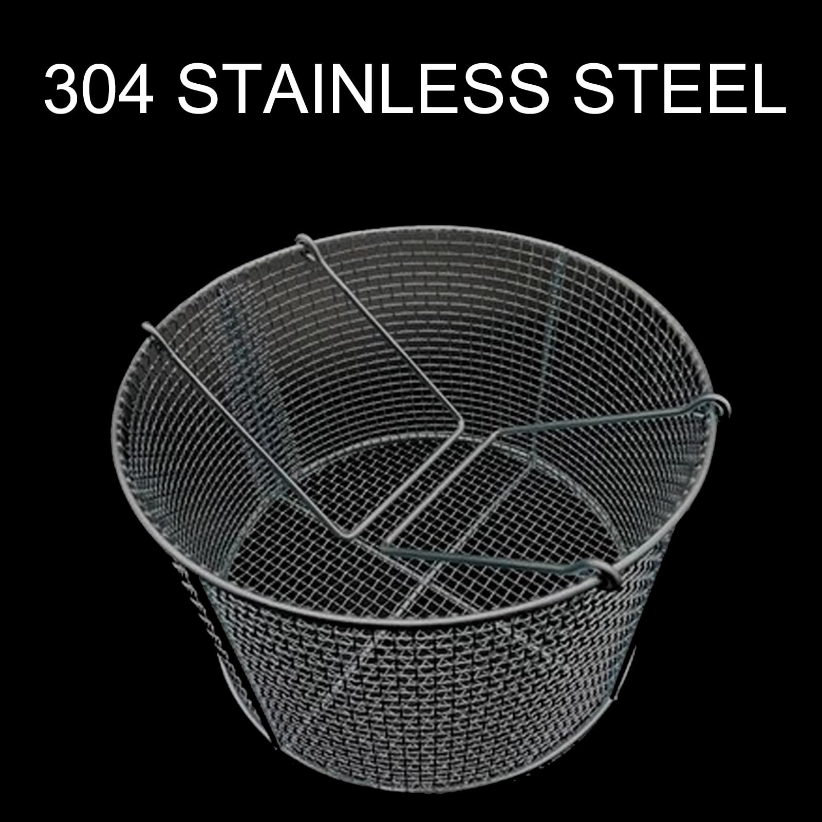 Kleine Metallwanne, Edelstahl, 304 runder Sterilisationskorb zum Reinigen von Werkstücken, Ablassen von Wasser und Öl