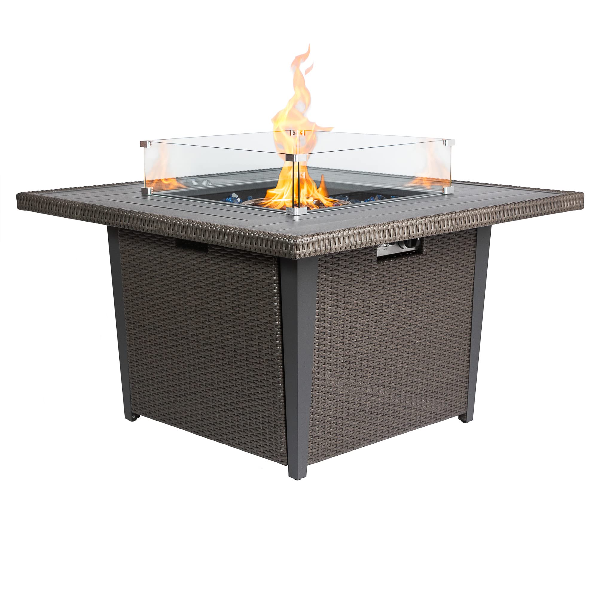 Buy Kinger Home Outdoor Propane Fire Pit Table, 42 inch 50,000 BTU Fire