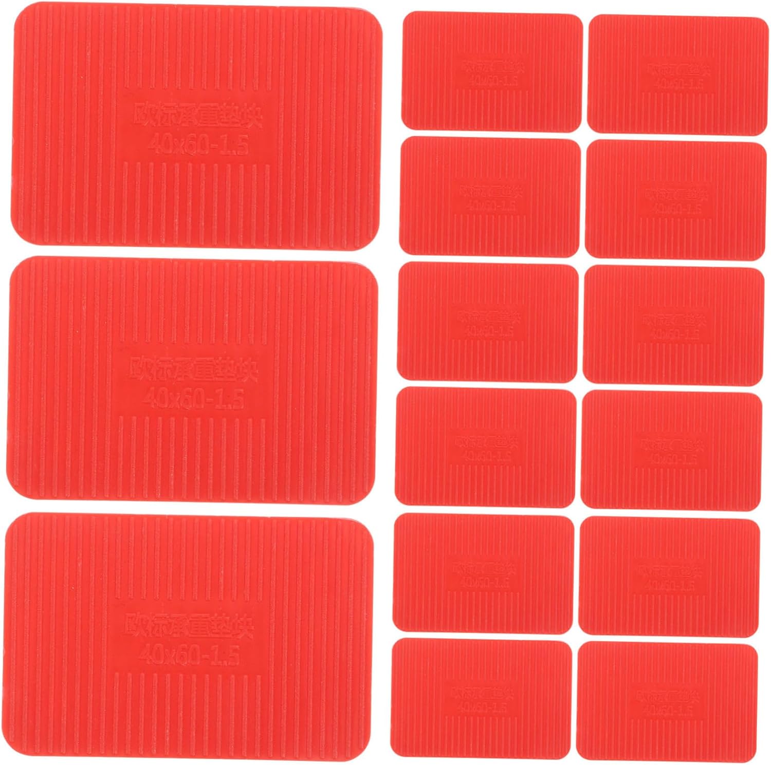 SOLUSTRE 100pcs Patio Furniture Shims Flat Shims for Leveling Plastic Griddle Kit Door Load Support Window Leveling Soft Plastic