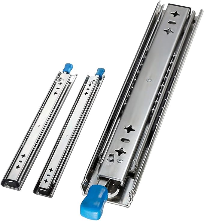 1 Pair Heavy Duty Draw Runners, 3 Folds Full Extension