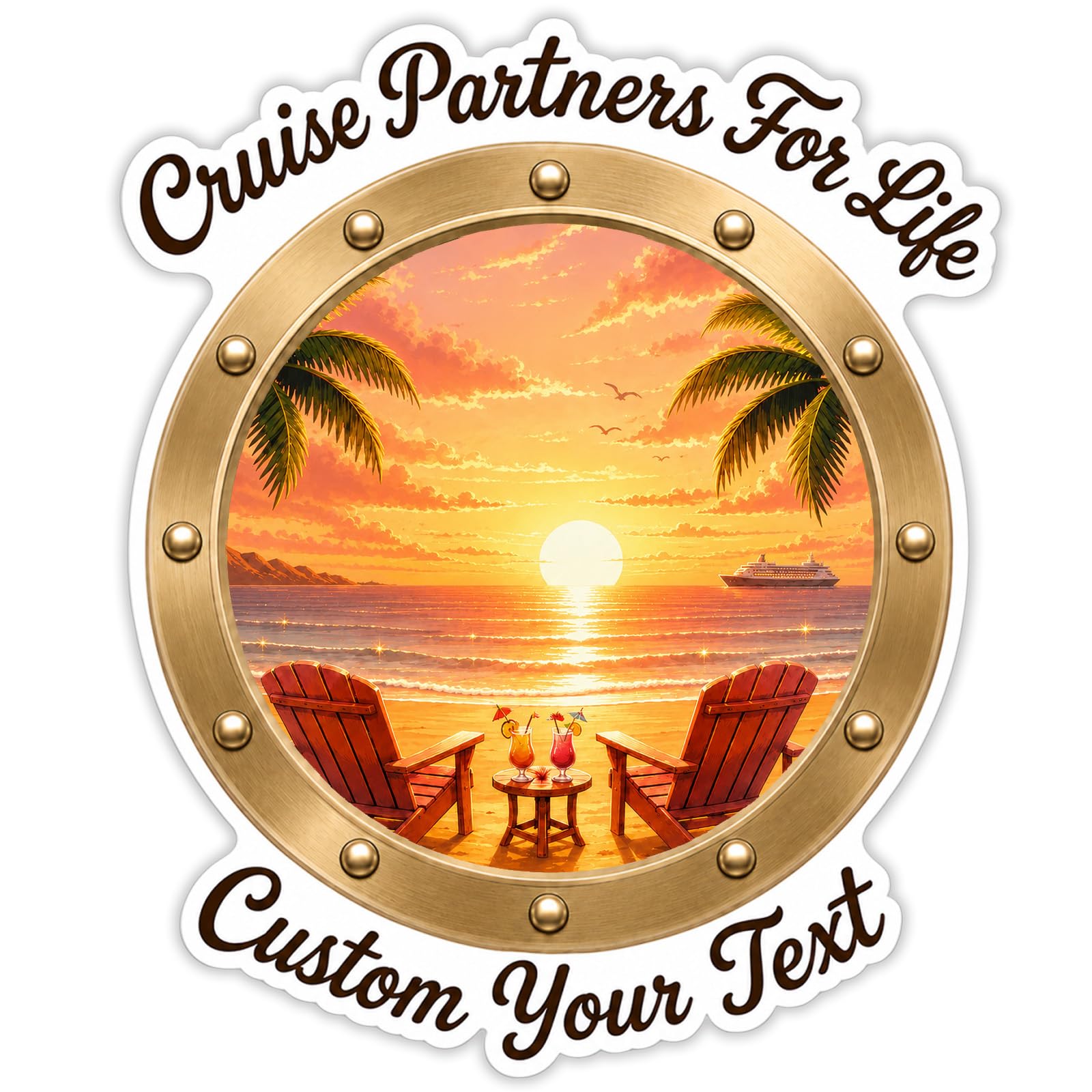 Personalised Cruise Ship Door Magnet Custom Photo & Text