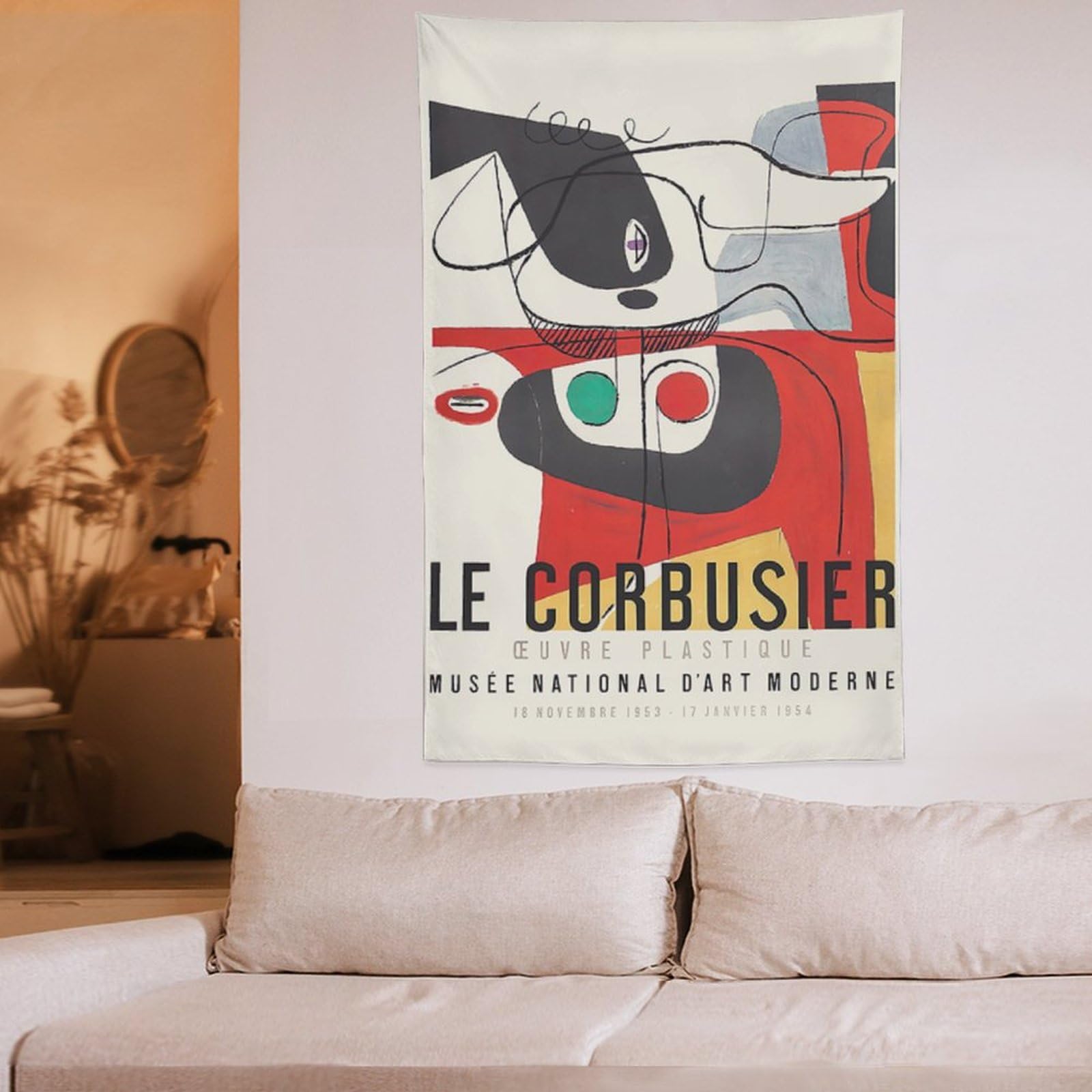 Amazon.co.jp: Le Corbusierル・コルビュジエ展覧会ポスター1954