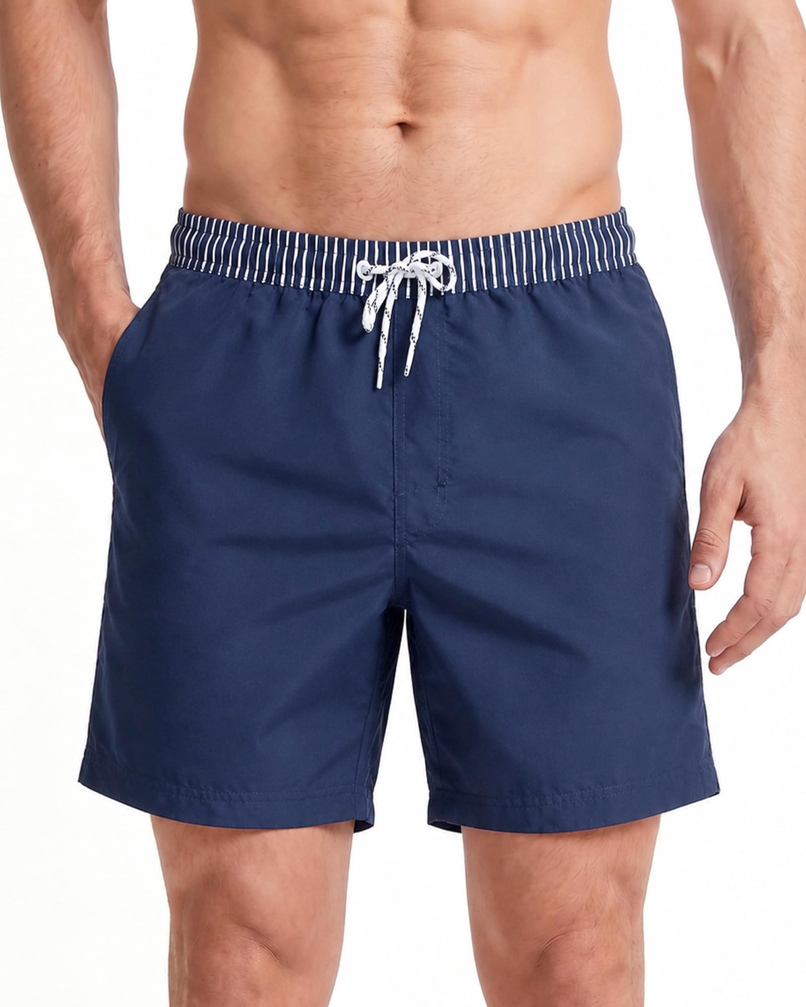 MaaMgic Men's Swim Trunks Quick Dry Fit Performance Surfing Short with Pockets, Glm-3, Large ( Waist:33 inch-35 inch )