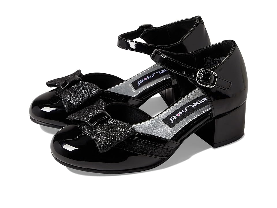 Rachel Shoes Valeria (Little Kid/Big Kid) (Black Patent) Girl's Shoes INTERNATIONAL SHIPPING