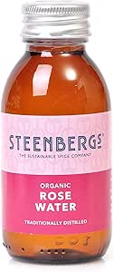 Steenbergs Organic Rose Water 100ml Glass Bottle