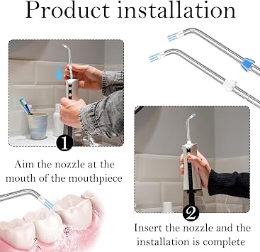 2 pcs Plaque Seeker Replacement Tips,Water Flosser Replacement Tips