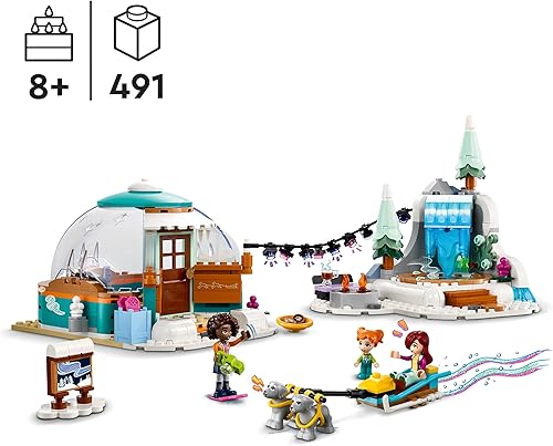 LEGO Friends Ferien im Iglu mit Camping-Zelt 41760 — šoninis vaizdas