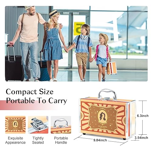 Miniatura 15 de Color Nymph Kit de Maquillaje Inicial para Niñas Preadolescentes, Estuche de Maquillaje para Mujeres Kit Completo con Sombra de Ojos, Lápiz Labial,